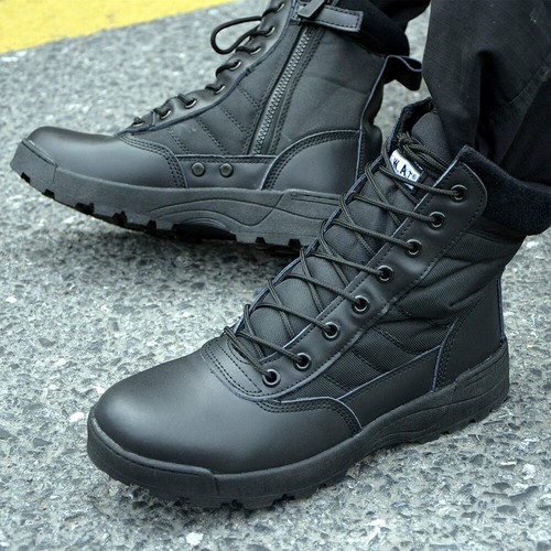 Men leather army patrol - uk,